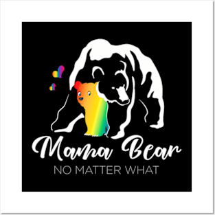 Equal Rights Mom LGBT Mama Bear Gay Pride Posters and Art